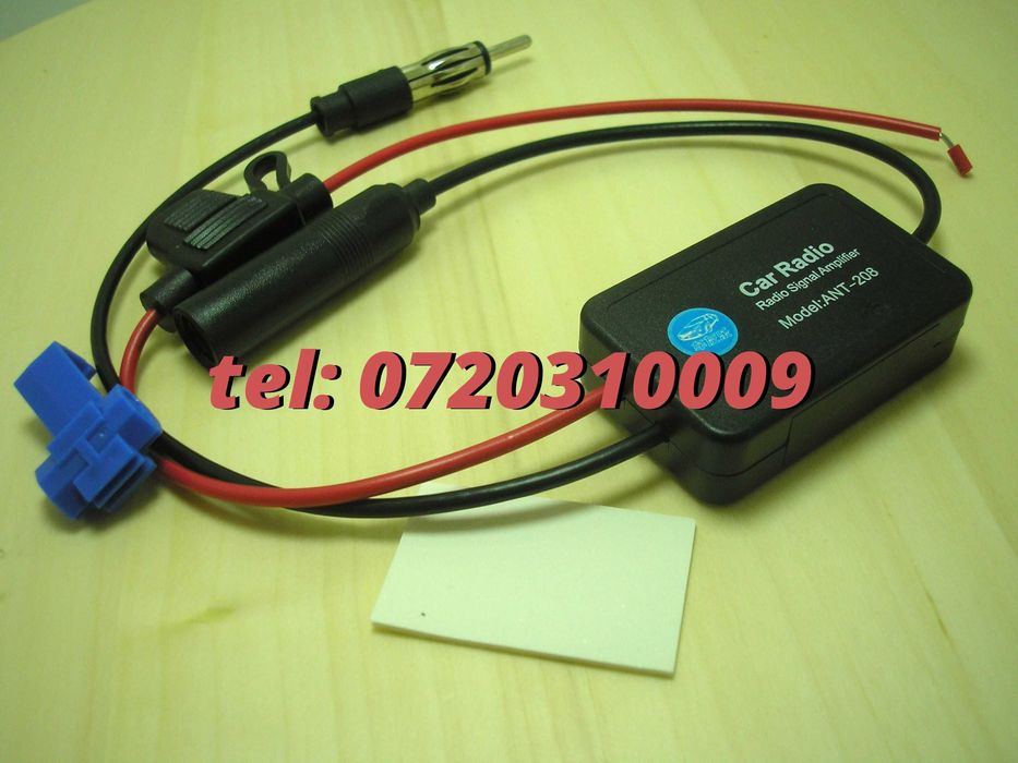 Amplificator Pentru Semnal Antena Radio Auto Fm 12v