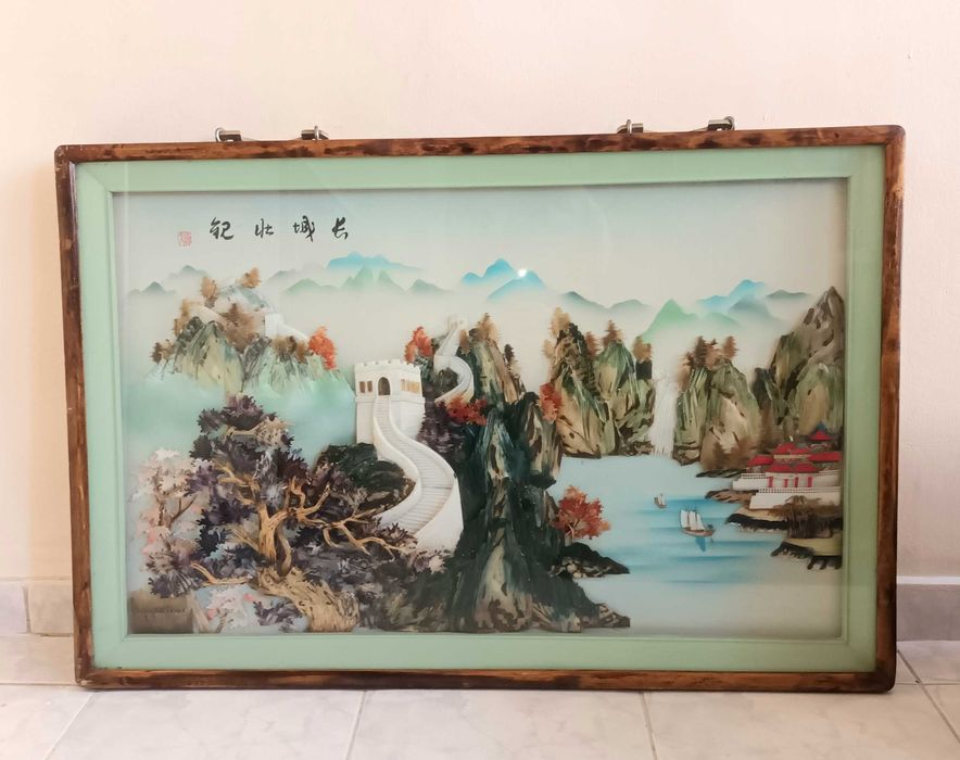 Tablou scoici naturale original Mother of pearl - arta asiatica