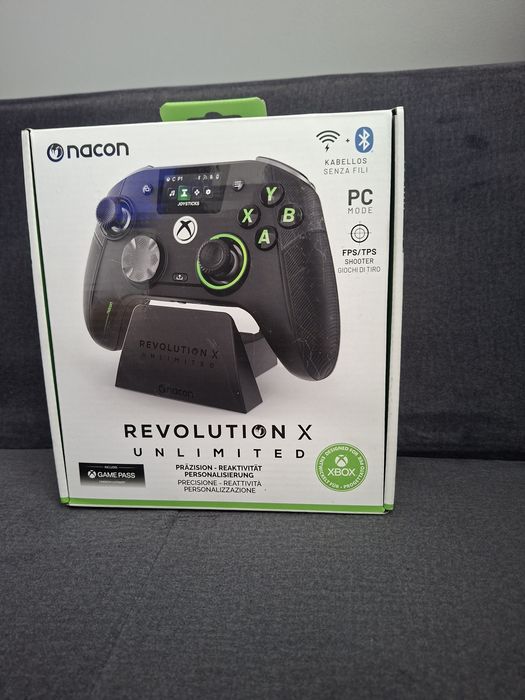 Controller fara fir, Nacon Revolution X Unlimited, Xbox Series X, S, Xbox One, PC, Hall-effekt, Negru