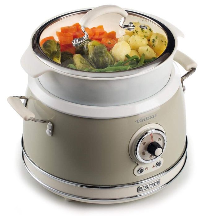Мултикукър Ariete Vintage – 3,5 л, 700 W, керамична купа ,винтидж стил