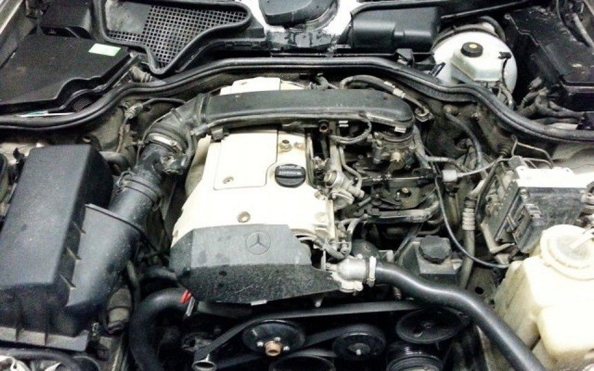 Двигатель M111 2.3 литра Mercedes Benz W210,  Mercedes W124, W140