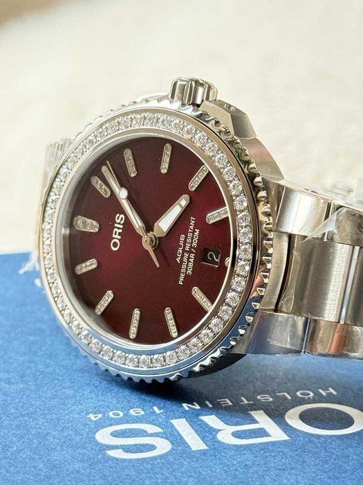 Ceas Elvetian Oris Aquis Diamonds Automatic Barbatesc Nou
