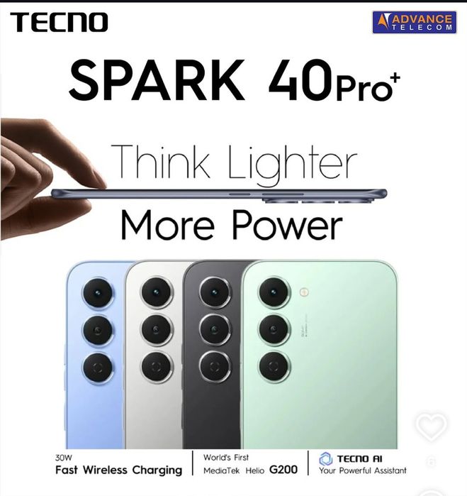 Tecno Spark 40 Pro + plus