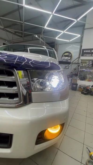 Установка би-лед линз.