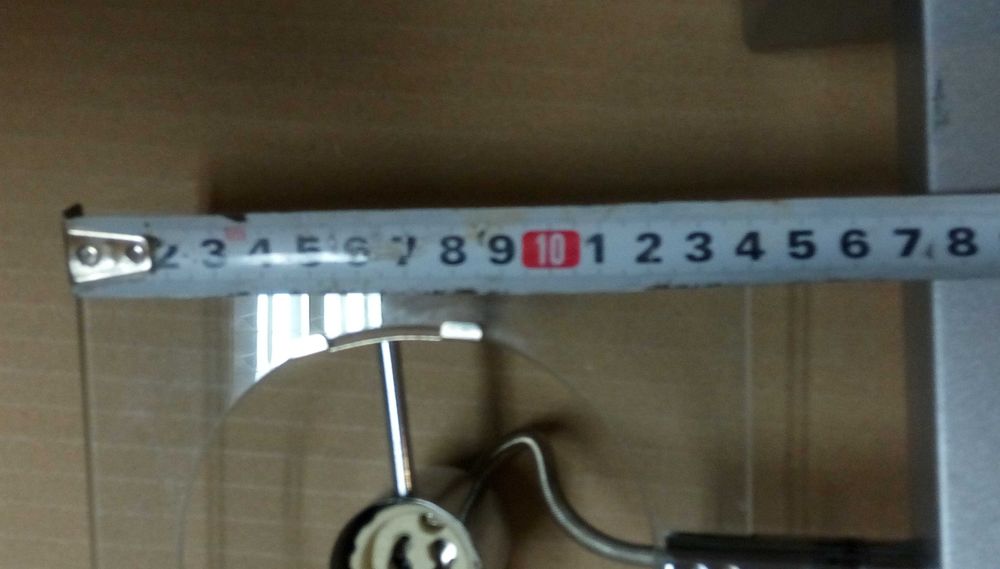 Аплици - лампи за стена 2бр. метал и стъкло и цокъл GU10