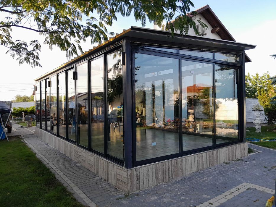Inchidere terasa glisanta aluminiu