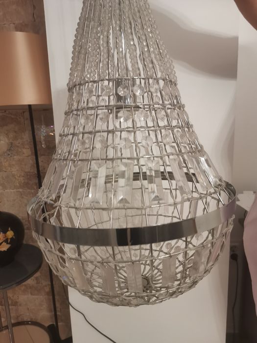 2бр. Полилей с кристали /от акрил/