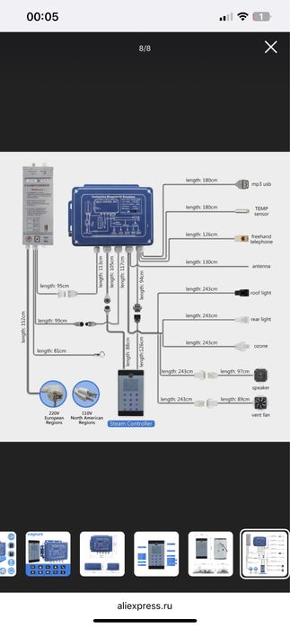 Парогенератор для душевой кабины