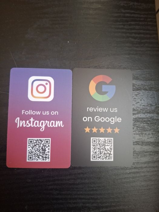 NFC Google и Instagram карти