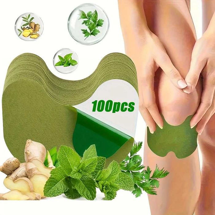 100 бр. Билкови лепенки за врат, раменете и коляното, топлинна лепенка