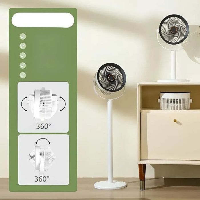Ventilator simsiz zaryatkali va juda qulay sivitilnikli