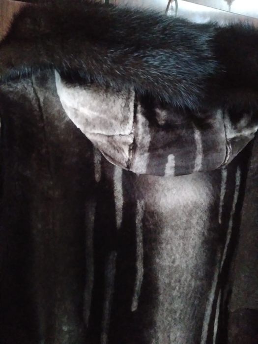 Шуба мутон с норкой 56-58 размер