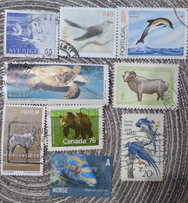 Наборы марок разные