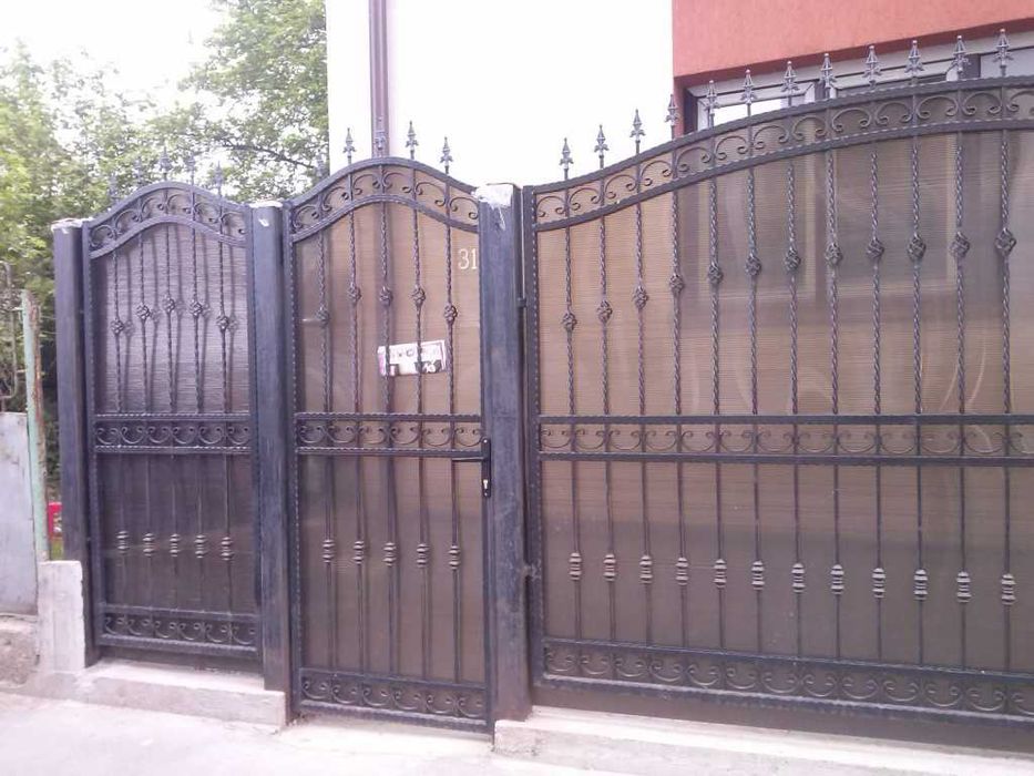 Garduri porti balustrade teava rotunda patrata fier forjat