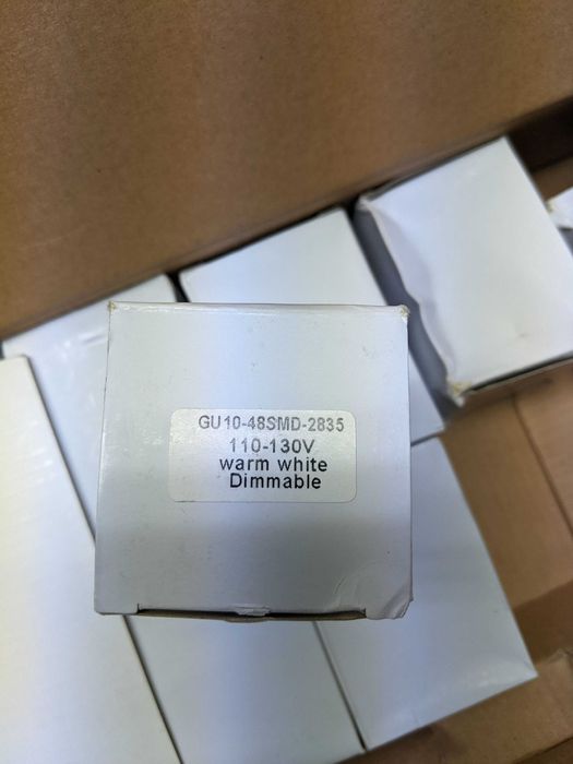 9 димируеми лунички GU10 48SMD 2835 (110-130 волта)