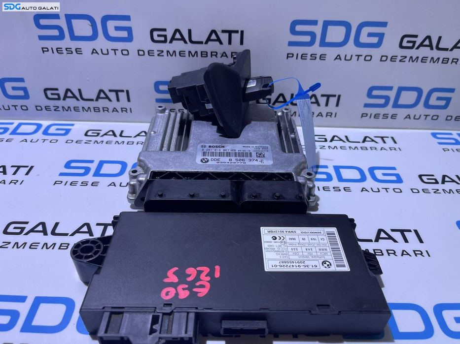 Kit Pornire ECU Calculator Motor Cip Cheie Imobilizator BMW Seria 3 E90 E91 320 2.0 D N47 2007 - 2011 Cod 8506374 850637401 0281016067 [L2797]