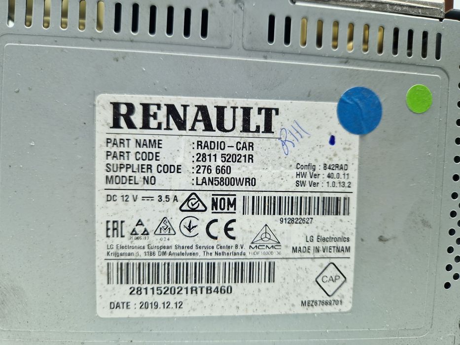 Unitate navigatie Dacia Logan II MCV BK (K52) [Fabr 2013-2022] Faceli