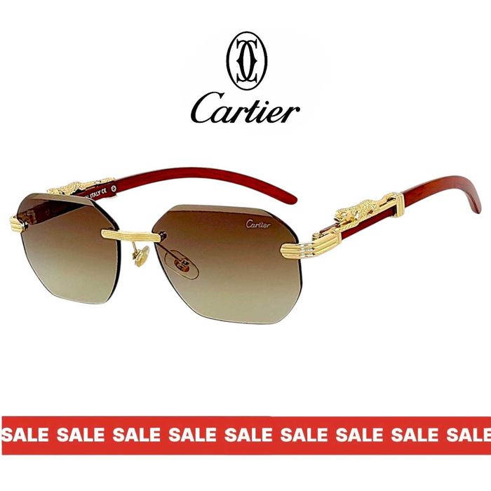 Cartier Panthera – Унисекс слънчеви очила 2026 с златна пантера