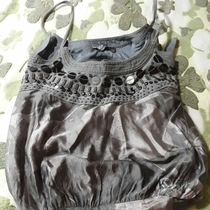 Дамска сива чанта