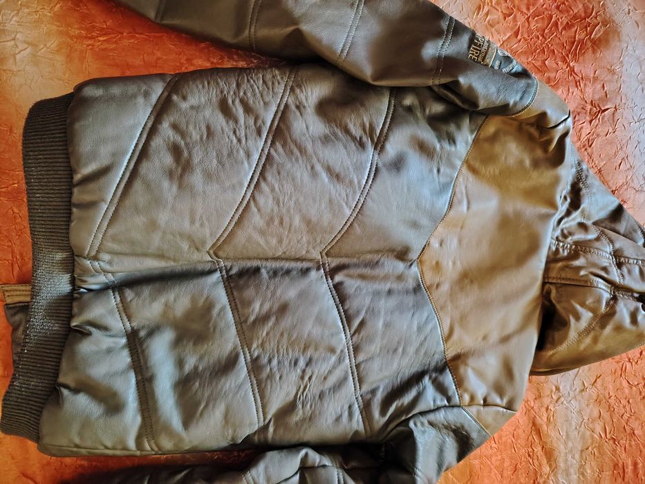 Детско кожено яке за момче, 146-152 см