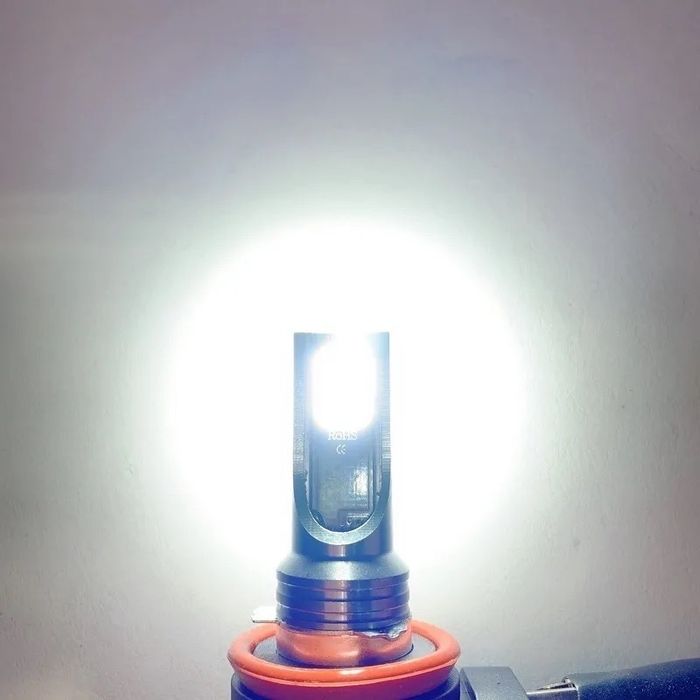 Set 2 becuri LED H8,H9,H11 slim 6000k