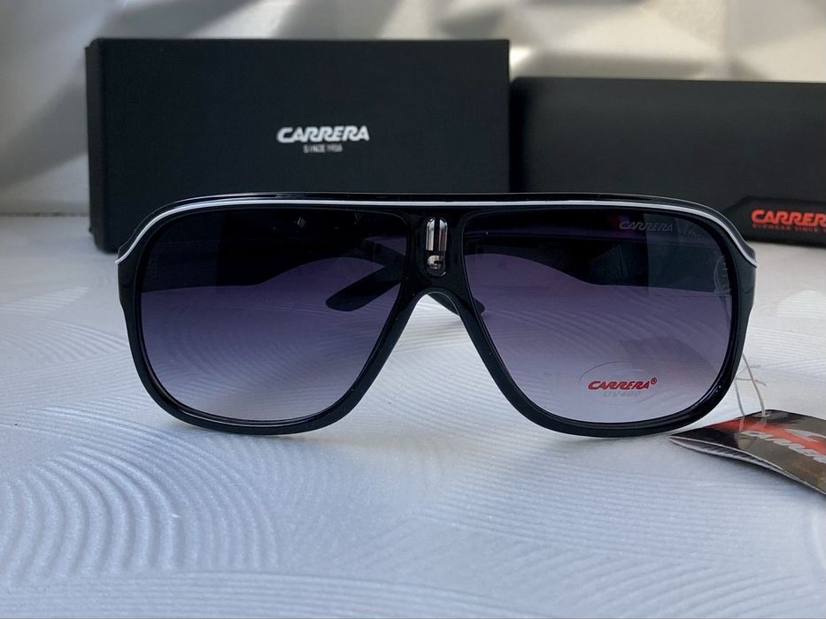 Мъжки слънчеви очила маска carrera 2 цвята черни