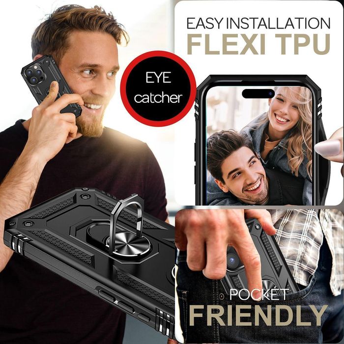 Удароустойчив Кейс RingCase за Apple iPhone 16 - Супер защита