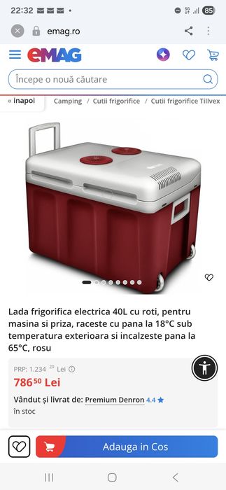 Lada frigorifica electrica 40L Tillvex Sigilata