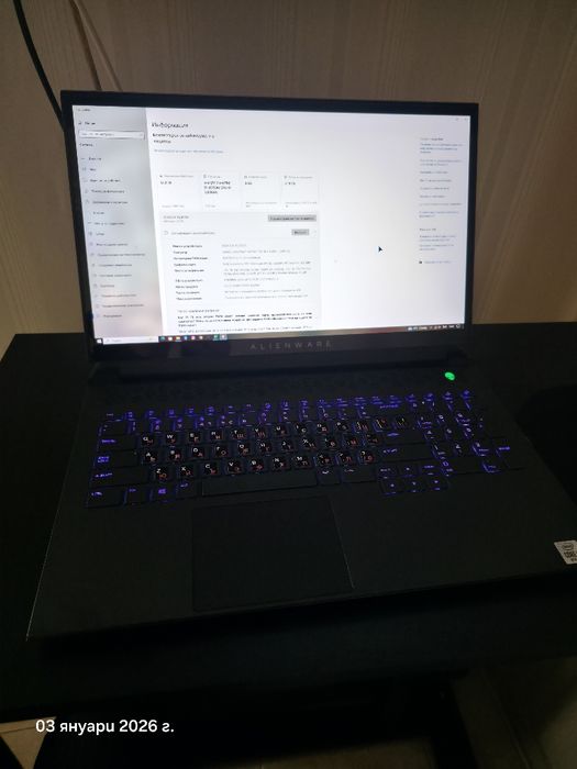 alienware M17- SSD 4,19TB-32GB RAM-RTX 2080 Super 8GB