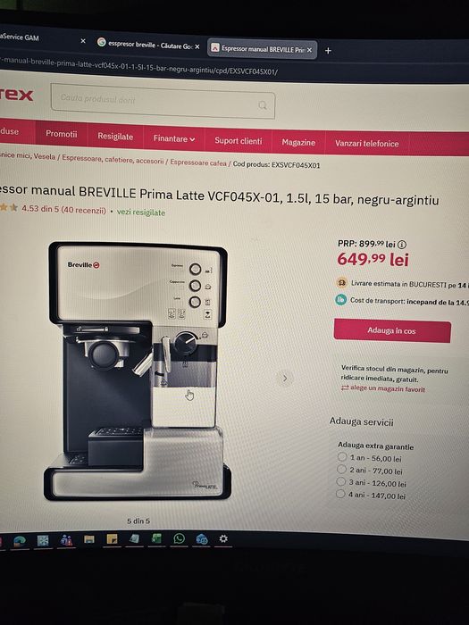 Esspresor Breville ca nou