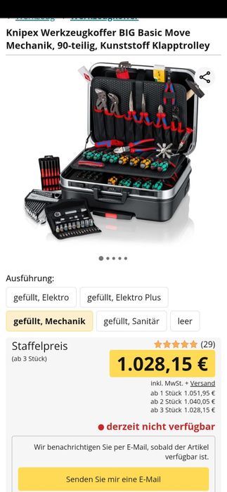 Trusă de scule knipex