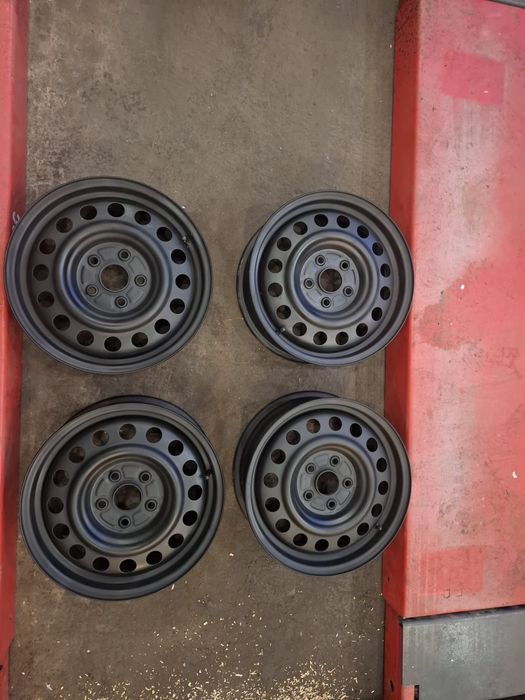 Set 4 jante tablă R15 6Jx15 ET50 – 5 prezoane – stare foarte bună