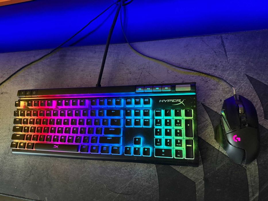 Setup Complet Gaming – PC + Monitor + Periferice HyperX & Logitech