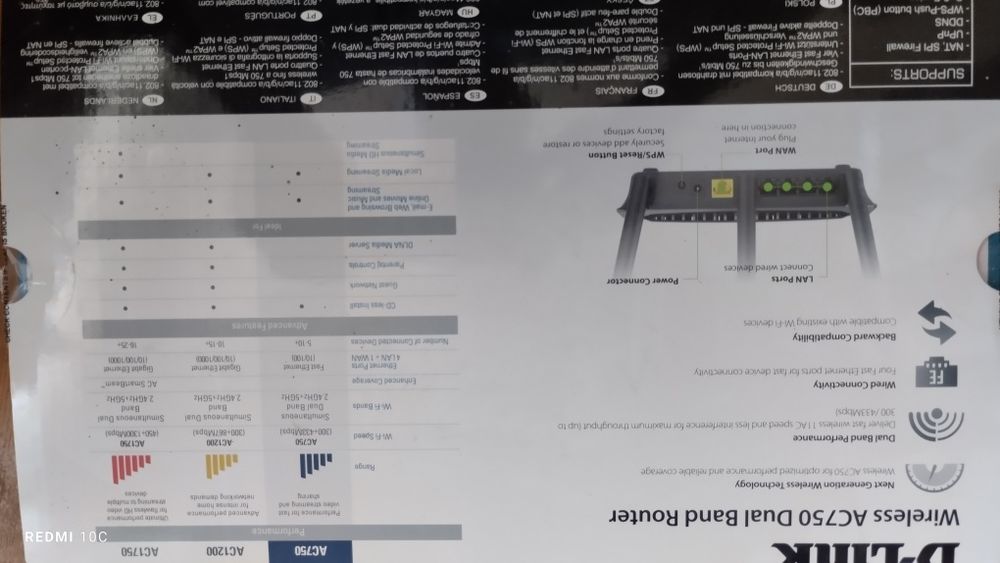 D- LINK Wireless AC 750 dual