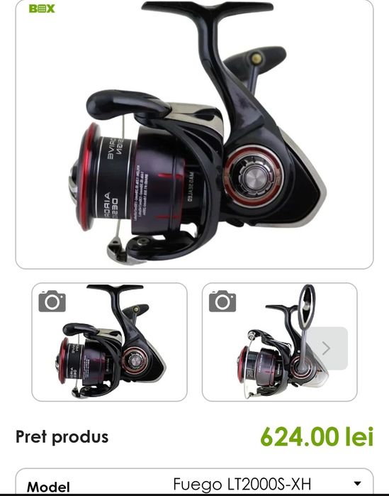 Mulineta Spinning Pescuit Daiwa Fuego lt 2000s-xh