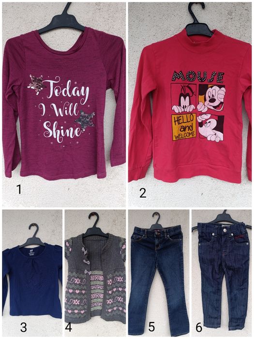 haine fete 8 - 9 ani bluza bluze blugi maneca lunga