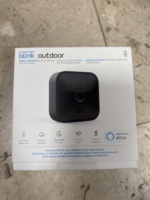 2xCamera wireless cu baterii add on blink outdoor gen 3