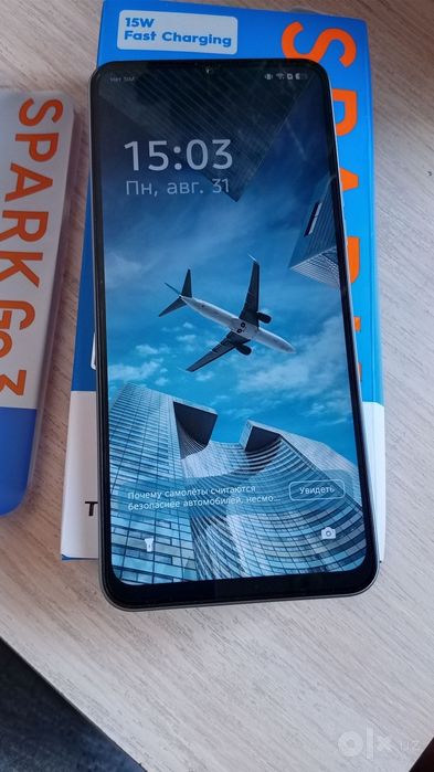 Смартфон янги новый  tehno spark go3 сотовый телефон