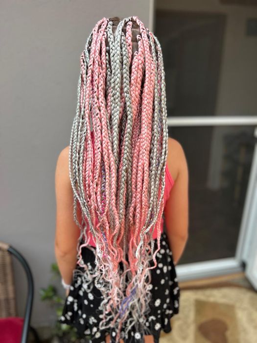 Codițe afro, diverse împletituri