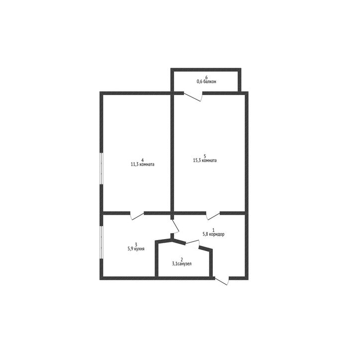 Продам 2-х ком. кв. в районе КСК
