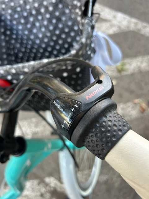 Bicicleta Kands - Dama - 3 viteze - Verde menta - Cos si far cu led