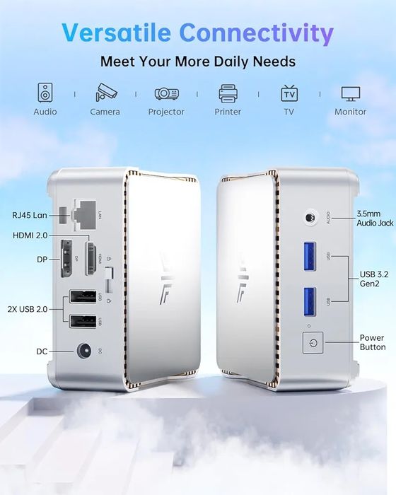 Mini PC RAM 16GB+512SSD NiPoGi Essenx E2. 4K 60Hz, Dual Display. HDMI