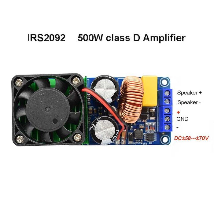 Kit Amplificator Mono 500W IRS2092 – Amplificator Audio Mono Subwoofer