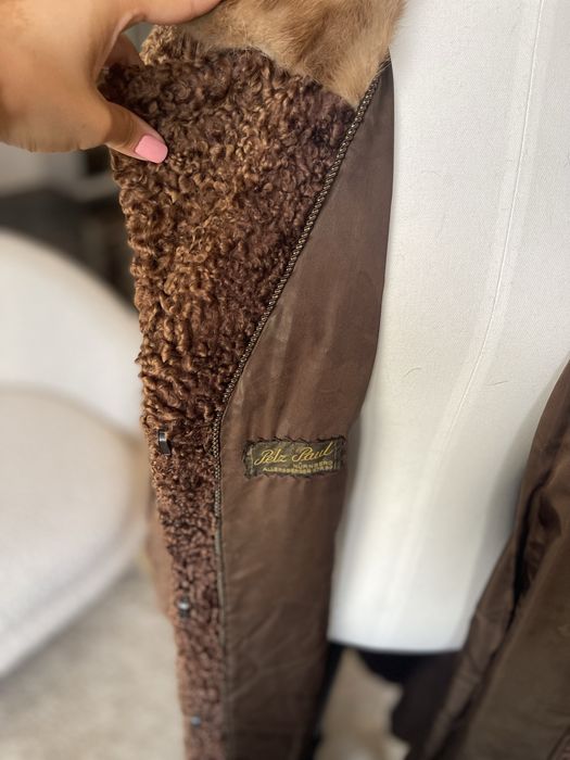 Astrahan cu guler de vizon