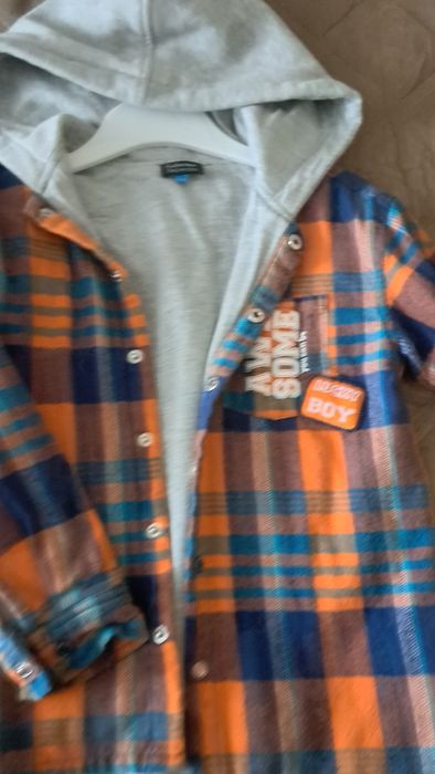 Теплая рубашка на мальчика