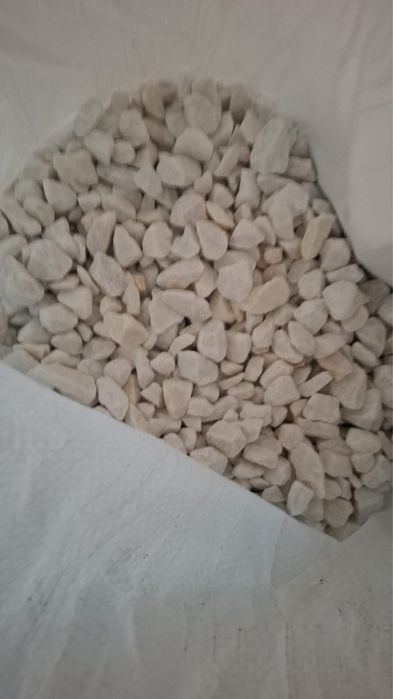 Мраморная крошка в мешках, белый