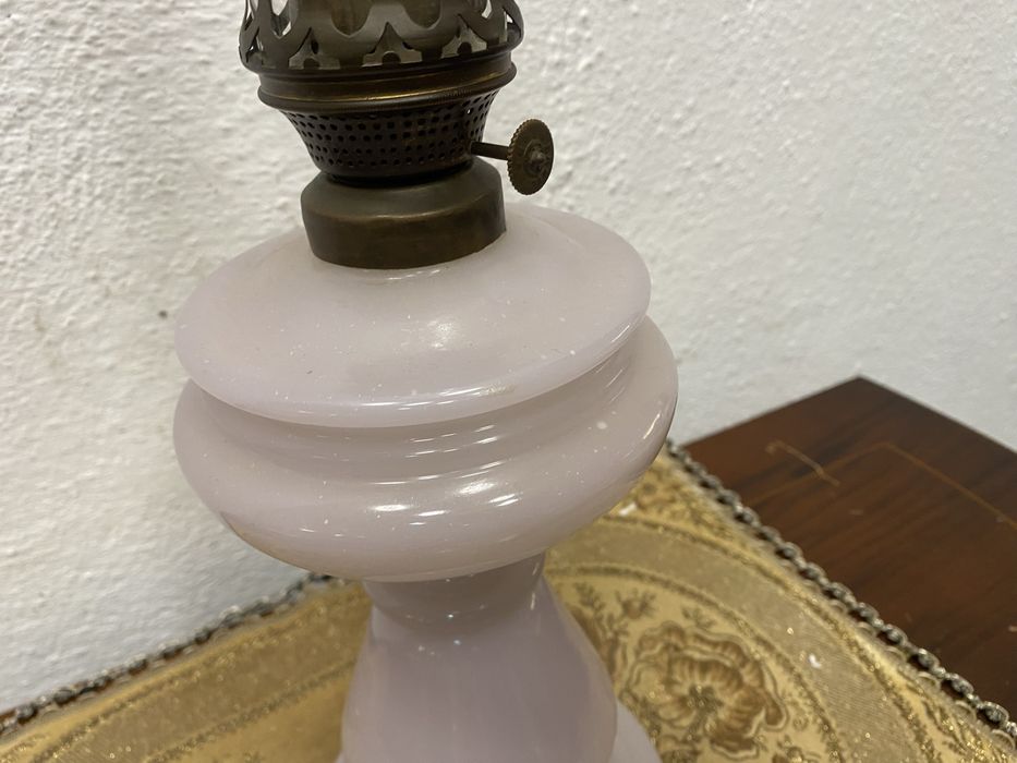 Френска газена лампа от цветно стъкло