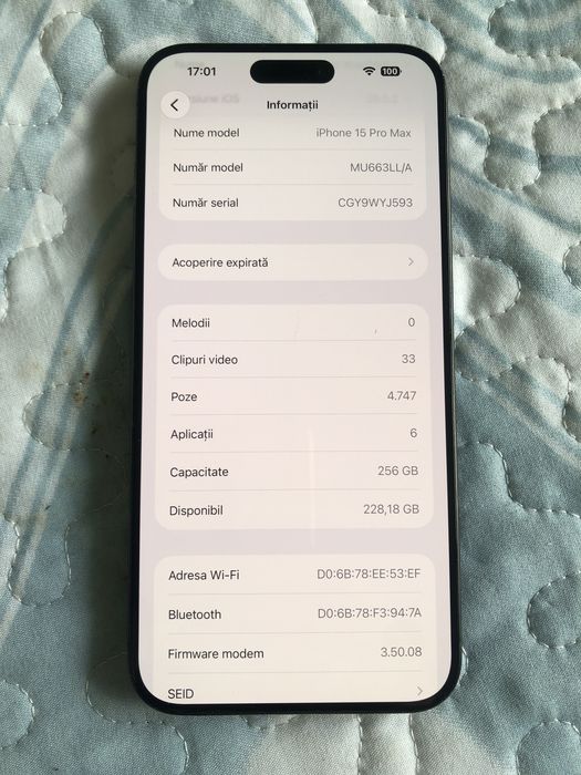 Iphone 15 pro max impecabil