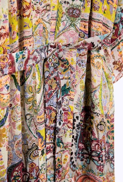 Zara кимоно многоцветно