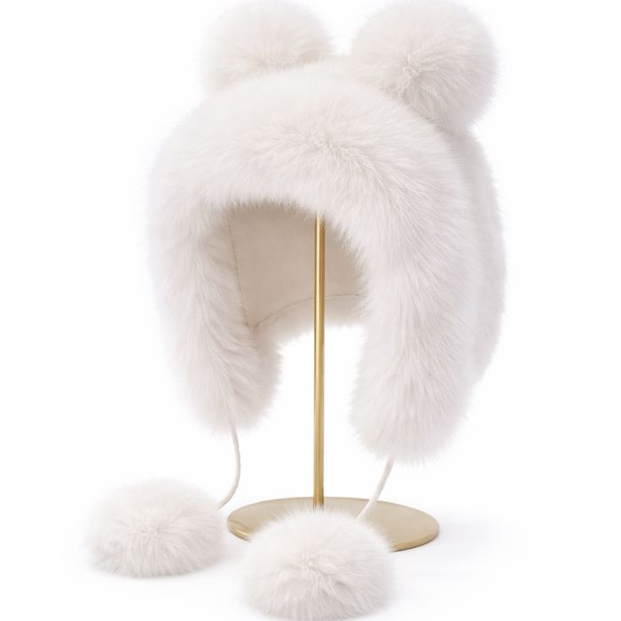 Супер сладка дамска пухкава шапка ! Различни цветове , пух